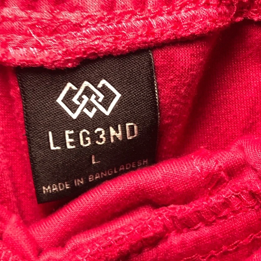 Men's Athletic Drawstring Shorts in Hot Pink - Picture 4 of 6